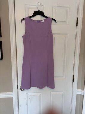 Sleeveless Lavender Fit-and-Flare Dress